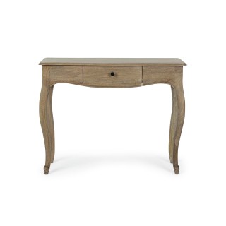Console classique en bois de manguier 1 tiroir l100 grace
