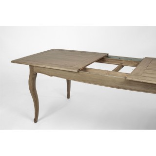 Table à manger rectangulaire extensible en manguier L180/225 GRACE - HELLIN