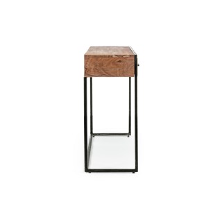Console en bois d'acacia et structure en métal 3 tiroirs ELEANOR - HELLIN