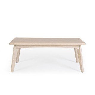 Table de basse rectangulaire vintage en bois blanchi l115 shanna