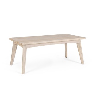Table de basse rectangulaire en bois blanchi L115 SHANNA - HELLIN