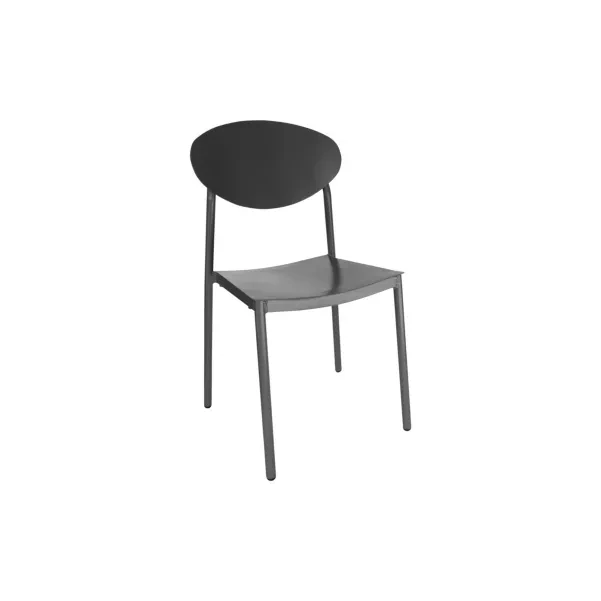 Chaise de jardin empilable : Style Japandi / lot de deux | Hellin