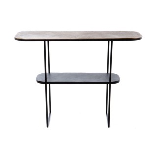Console rectangulaire en fonte double plateau l116 miles