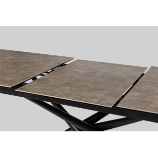 Table à manger rectangulaire extensible en céramique L160/220 SOLINE - HELLIN