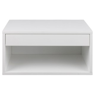 Chevet suspendu en metal 1 tiroir 1 niche wall