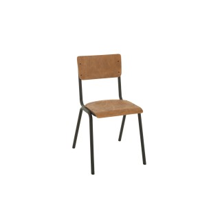 Chaise en bois et métal (lot de 2) CHARLEMAGNE - HELLIN
