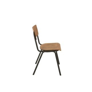 Chaise en bois et métal (lot de 2) CHARLEMAGNE - HELLIN