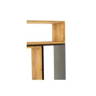 Bibliothéque en bois et métal - Hellin