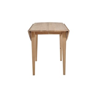 Table ronde à volets en chêne massif  D105 cm - VICTORIA