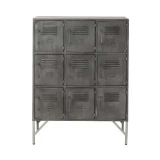 Armoire industriel 9 casiers en métal ERNEST - HELLIN