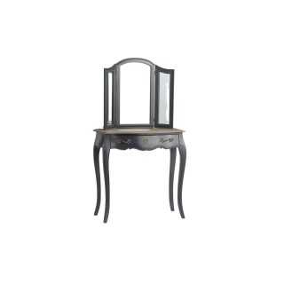Coiffeuse baroque avec 3 miroirs et un grand tiroir celestine
