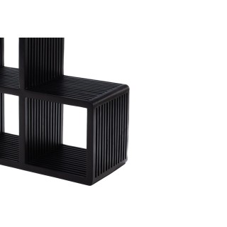 Bibliothèque étagère échelle en teck 6 cubes de rangement MILAN - HELLIN
