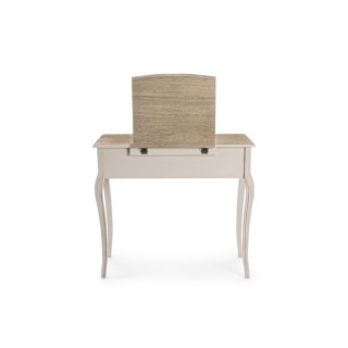 Console coiffeuse en bois avec miroir et rangements GARANCE - HELLIN