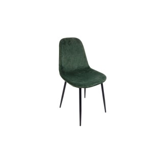 Chaise de salle à manger en velours et métal (lot de 4) AURELIA - HELLIN