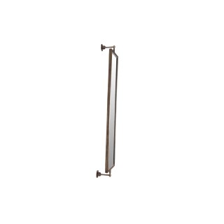 Miroir rectangulaire pivotant en métal doré vieilli H106 - HELLIN