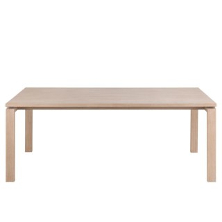 Table de salle a manger rectangulaire en chêne blanchi l200 liac