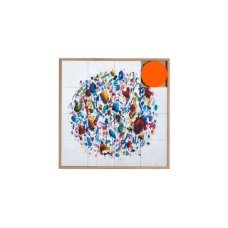 Tableau en bois taquin irsut edition limitee 63 x 63 all around