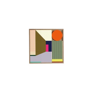 Tableau en bois taquin de perspectives 48 x 48 bonaire