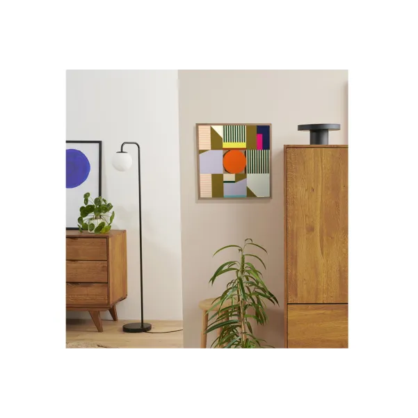 Tableau en bois taquin de perspectives  48 x 48 Bonaire - HELLIN