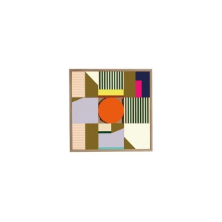 Tableau en bois taquin de perspectives  48 x 48 Bonaire - HELLIN