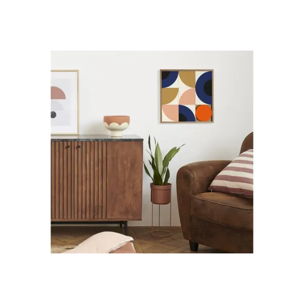 Tableau en bois taquin de perspectives  48 x 48 Globe - HELLIN