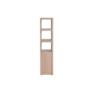 Colonne de salle de bain en chêne avec miroir 3 niche 1 porte - HELLIN