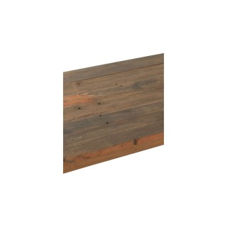 Table de ferme industriel en bois et pieds croisés métal L180 - MARIE