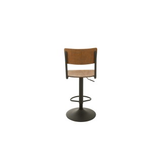 Chaise de bar écolier en bois et en métal (lot de 2) - HELLIN