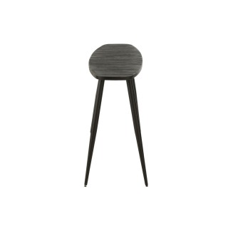 Console ovale en teck recyclé brossé et en métal L120 -HELLIN