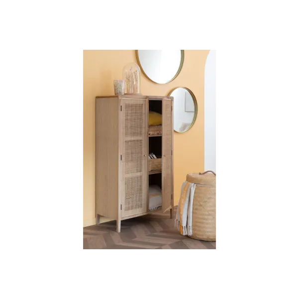 Miroir rond en métal doré à bord haut D60 - PAKO