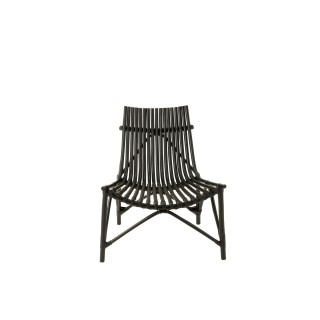 Fauteuil lounge en bambou et rotin - HELLIN