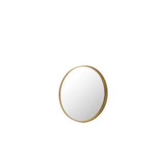 Miroir rond en metal dore a bord haut d60 pako