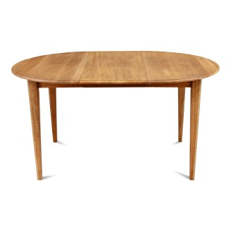 Table ronde extensible chêne moyen D115 + 3 rallonges VICTORIA - HELLIN