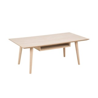 Table basse rectangulaire chêne blanchi avec niche l115 centior