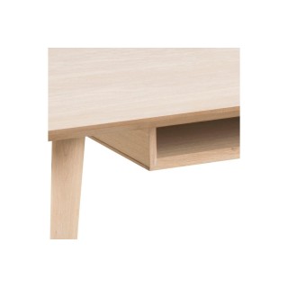 Table basse rectangulaire chêne blanchi avec niche L115 CENTIOR - HELLIN