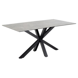 Table de salle a manger rectangulaire en ceramique l160 neiva
