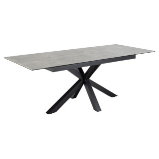 Table de salle à manger rectangulaire extensible en céramique L168/210 NEIVA - HELLIN