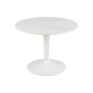 Table basse ronde en céramique et métal D60 MONA - HELLIN