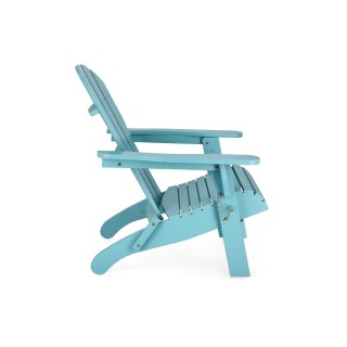 Fauteuil relax pliant à accoudoirs en bois LOUISIANE - HELLIN