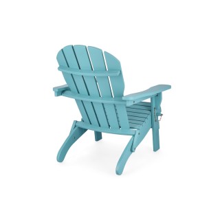 Fauteuil relax pliant à accoudoirs en bois LOUISIANE - HELLIN