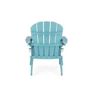 Fauteuil relax pliant à accoudoirs en bois LOUISIANE - HELLIN