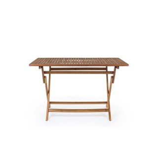 Table de jardin rectangulaire pliable en acacia l120 cancale