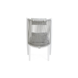 Fauteuil de jardin lounge design en métal (lot de 2) - BELLE ILE