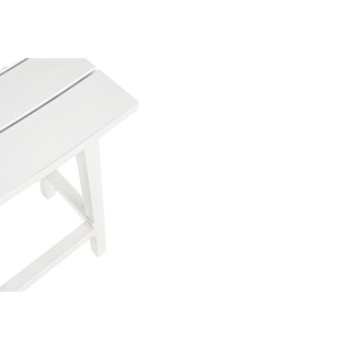 Tabouret de bar de jardin en métal blanc H71  BAYONNE - HELLIN