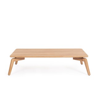 Table basse de jardin rectangulaire en teck l120 brehat