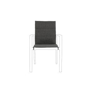 Coussin pour chaise de jardin en toile (lot de 4)  CASSIS - HELLIN
