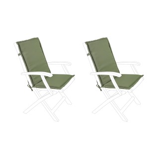 Coussin pour chaise de jardin dossier moyen (lot de 2)  CANCALE - HELLIN
