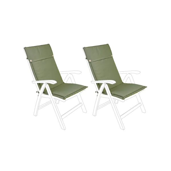 Coussin pour chaise de jardin dossier haut (lot de 2) - CANCALE - HELLIN