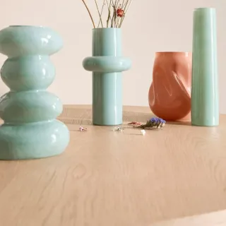 Table ronde de salle à manger en bois design D120 - CROCUS - HELLIN