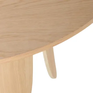 Table ronde de salle à manger en bois design D120 - CROCUS - HELLIN